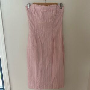 Shoshanna Pink Strapless Dress